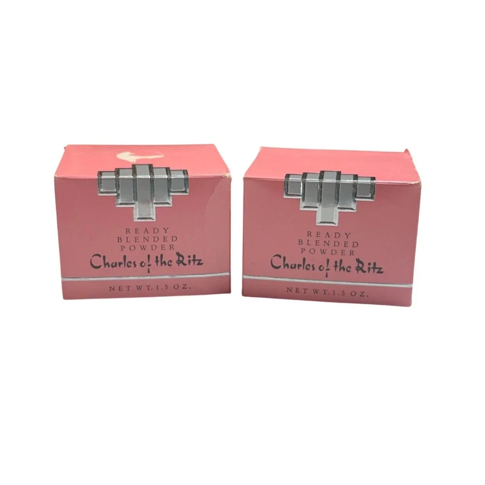 Charles‎ of the Ritz Ready Blended Powder 1.5oz Classic Ivory 2pk Vintage Pink